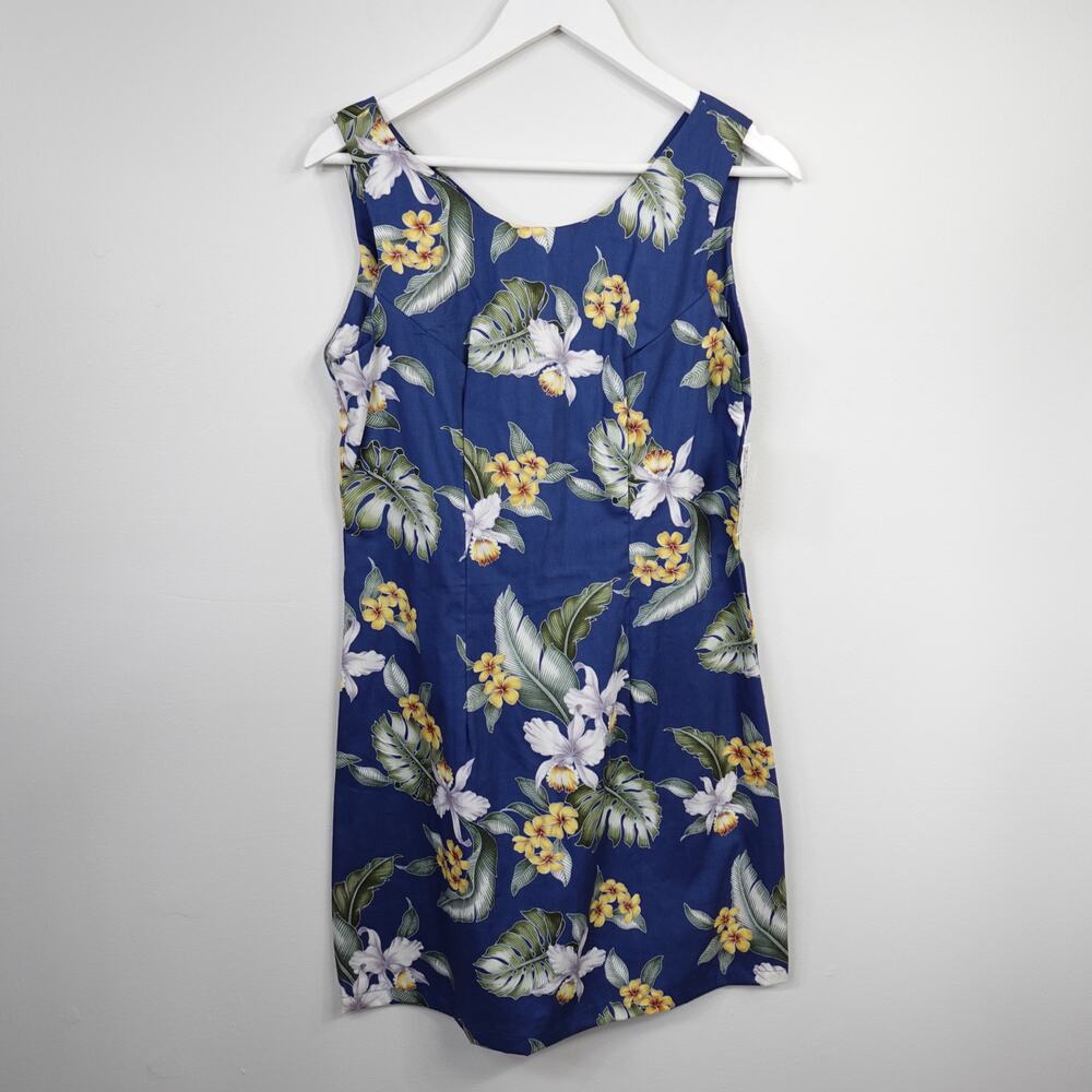 Aloha Republic Vintage 90s Hawaiian Tropical Luau Sun Dress Summer Vacation